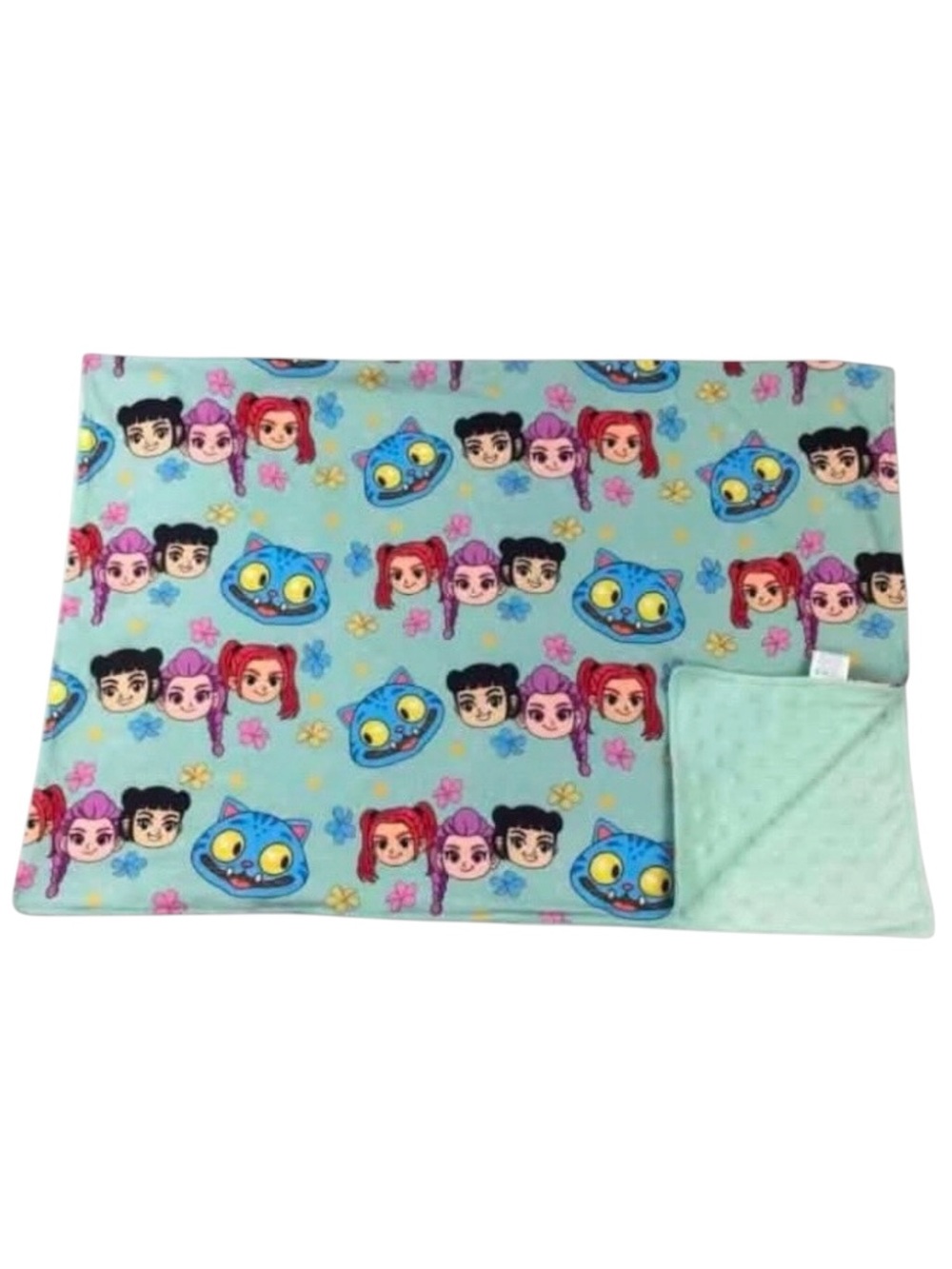 New K-Pop Demon Hunters Huntrix Derpy‎ Minky Blanket 30” x 40” Rumi Mira Zoey